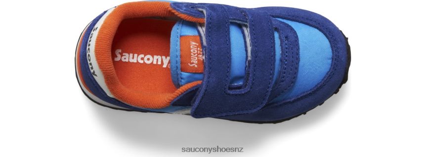 Saucony Baby Jazz Hook & Loop Sneaker TX0L64987 Blue/Orange
