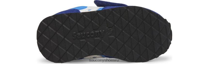 Saucony Baby Jazz Hook & Loop Sneaker TX0L64987 Blue/Orange