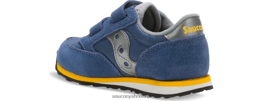 Saucony Baby Jazz Hook & Loop Sneaker TX0L64988 Blue/Grey