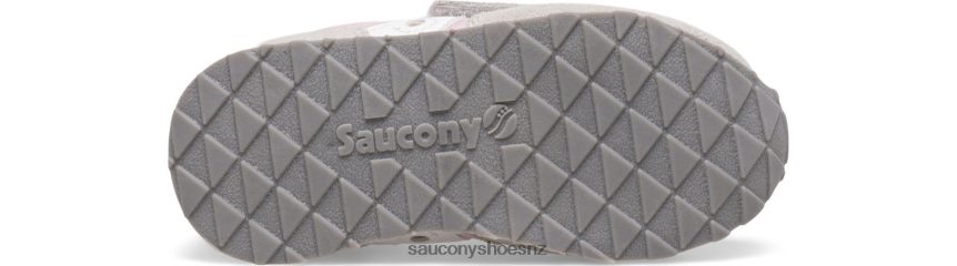 Saucony Baby Jazz Hook & Loop Sneaker TX0L64991 Grey/Pink/White