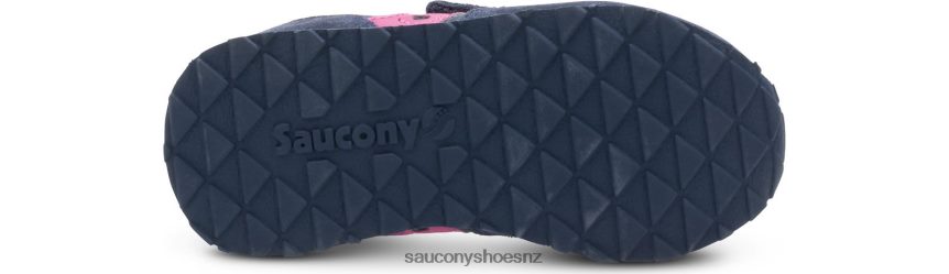 Saucony Baby Jazz Hook & Loop Sneaker TX0L64995 Navy/Pink