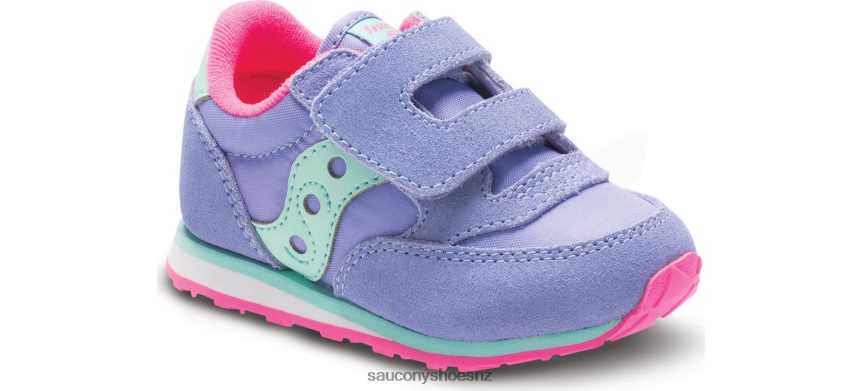 Saucony Baby Jazz Hook & Loop Sneaker TX0L64996 Periwinkle