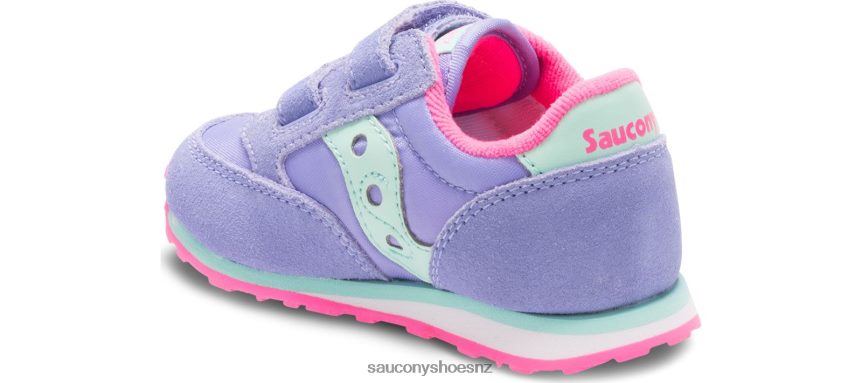 Saucony Baby Jazz Hook & Loop Sneaker TX0L64996 Periwinkle