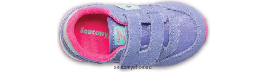 Saucony Baby Jazz Hook & Loop Sneaker TX0L64996 Periwinkle