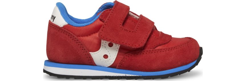 Saucony Baby Jazz Hook & Loop Sneaker TX0L64997 Red/Blue