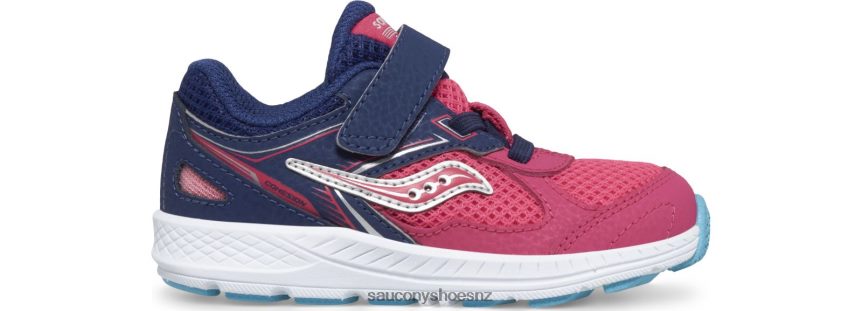 Saucony Cohesion 14 A/C Jr. Sneaker TX0L64923 Pink/Navy