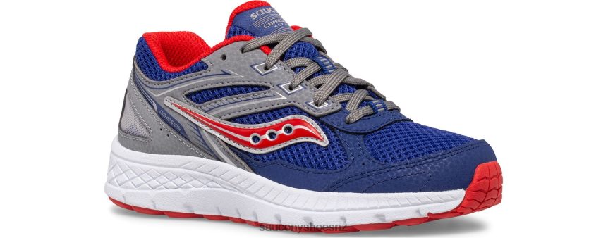 Saucony Cohesion 14 Lace Sneaker TX0L64924 Navy/Red