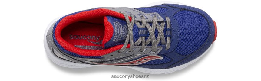 Saucony Cohesion 14 Lace Sneaker TX0L64924 Navy/Red