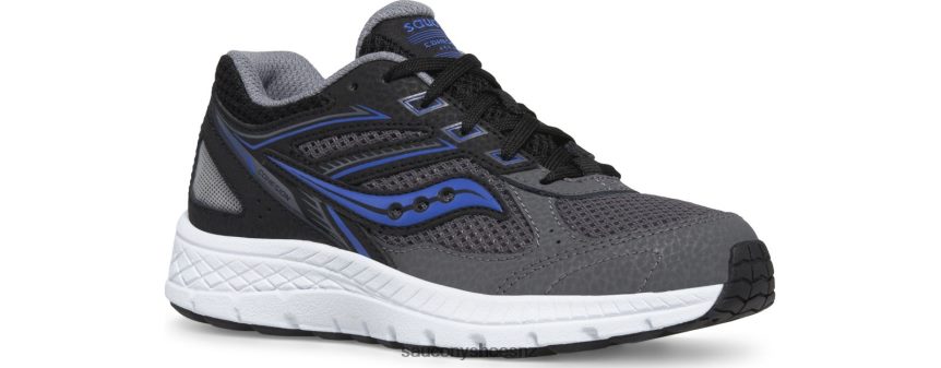 Saucony Cohesion 14 Lace Sneaker TX0L64926 Black/Grey/Blue