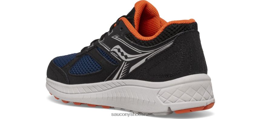 Saucony Cohesion 14 Lace Sneaker TX0L64928 Black/Navy/Rust