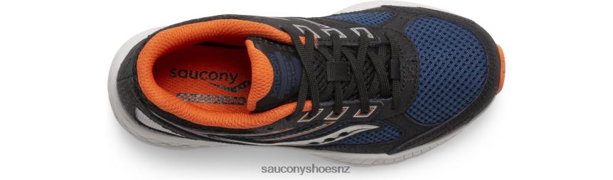Saucony Cohesion 14 Lace Sneaker TX0L64928 Black/Navy/Rust