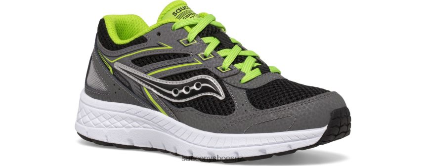 Saucony Cohesion 14 Lace Sneaker TX0L64930 Grey/Black/Green