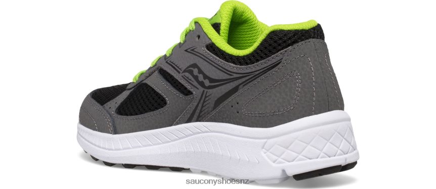 Saucony Cohesion 14 Lace Sneaker TX0L64930 Grey/Black/Green