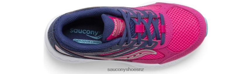 Saucony Cohesion 14 Lace Sneaker TX0L64932 Pink/Navy