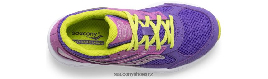 Saucony Cohesion 14 Lace Sneaker TX0L64933 Purple/Green