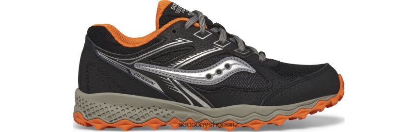 Saucony Cohesion TR14 Lace Sneaker TX0L64891 Black/Orange