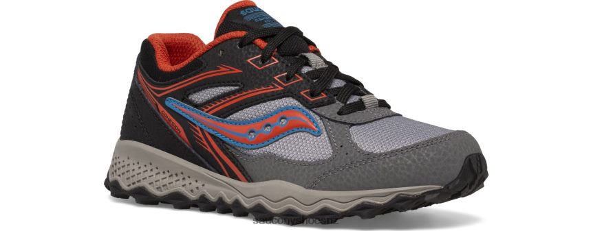 Saucony Cohesion TR14 Lace Sneaker TX0L64893 Black/Grey/Rust