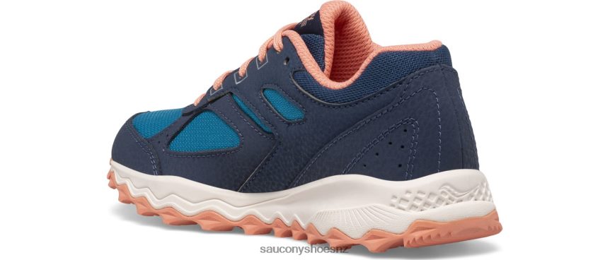 Saucony Cohesion TR14 Lace Sneaker TX0L64896 Navy/Teal/Coral