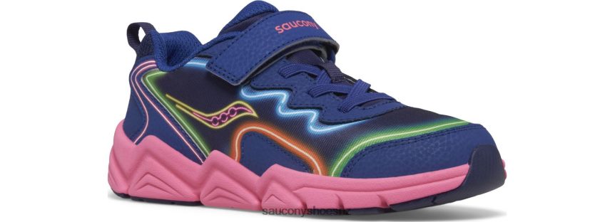 Saucony Flash 3.0 A/C Sneaker TX0L64975 Neon/Blue/Pink