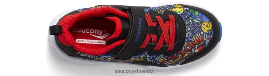 Saucony Flash 3.0 A/C Sneaker TX0L64977 Black/Red/Graffiti