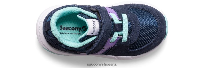 Saucony Jazz Lite 2.0 Sneaker TX0L64905 Navy/Purple/Turq