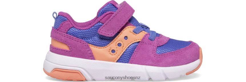 Saucony Jazz Lite 2.0 Sneaker TX0L64907 Purple/Periwinkle/Coral