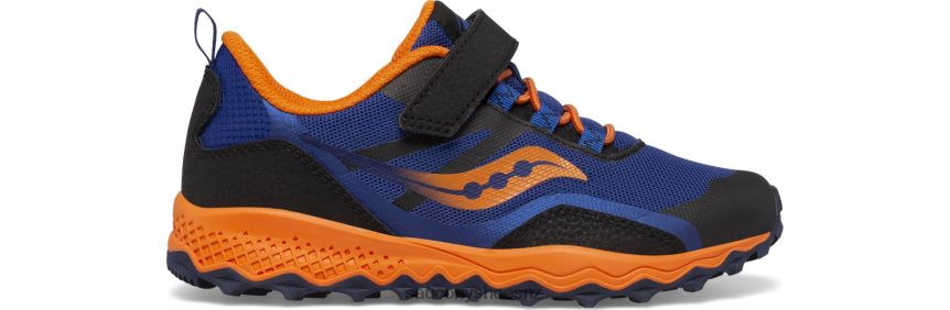 Saucony Peregrine 12 Shield A/C Sneaker TX0L64879 Navy/Orange