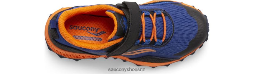 Saucony Peregrine 12 Shield A/C Sneaker TX0L64879 Navy/Orange