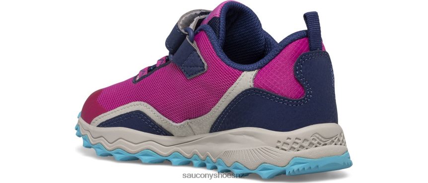 Saucony Peregrine 12 Shield A/C Sneaker TX0L64881 Navy/Pink/Turq