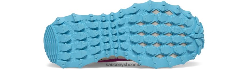 Saucony Peregrine 12 Shield Sneaker TX0L64897 Navy/Turquoise/Pink