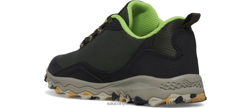 Saucony Peregrine 12 Shield Sneaker TX0L64898 Black/Slime