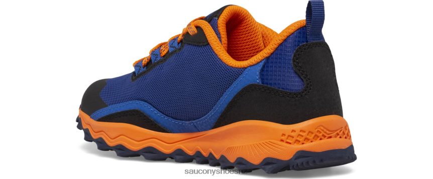 Saucony Peregrine 12 Shield Sneaker TX0L64900 Navy/Orange