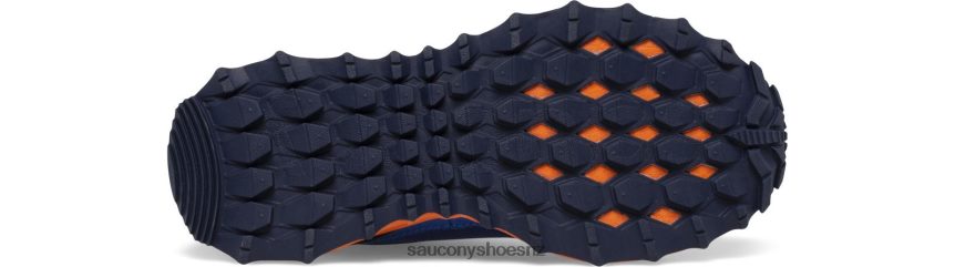 Saucony Peregrine 12 Shield Sneaker TX0L64900 Navy/Orange