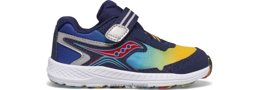 Saucony Ride 10 Jr. Sneaker TX0L64957 Blue/Yellow