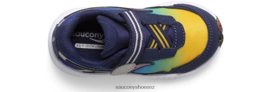 Saucony Ride 10 Jr. Sneaker TX0L64957 Blue/Yellow