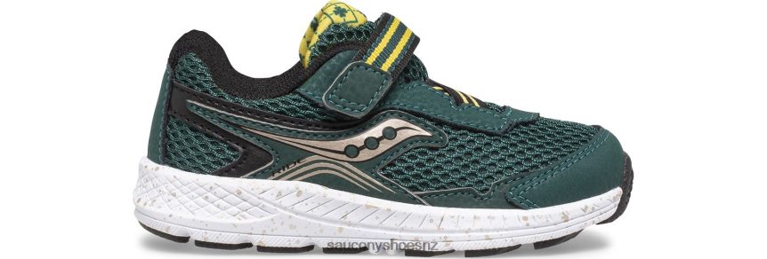 Saucony Ride 10 Jr. Sneaker TX0L64961 Green/Gold/Black