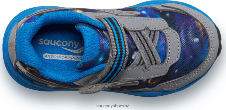 Saucony Ride 10 Jr. Sneaker TX0L64962 Grey/Blue/Space