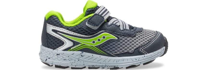 Saucony Ride 10 Jr. Sneaker TX0L64964 Navy/Green