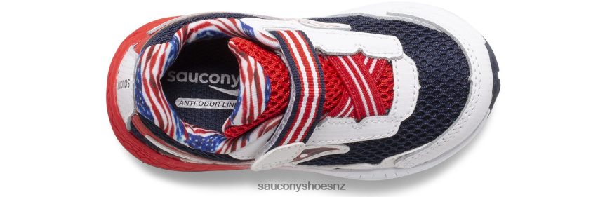 Saucony Ride 10 Jr. Sneaker TX0L64969 Red/White/Blue