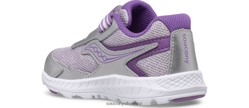 Saucony Ride 10 Jr. Sneaker TX0L64970 Silver/Purple