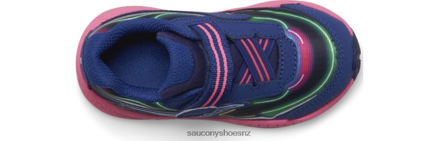 Saucony Ride 10 Jr. Sneaker TX0L64983 Neon/Blue/Pink