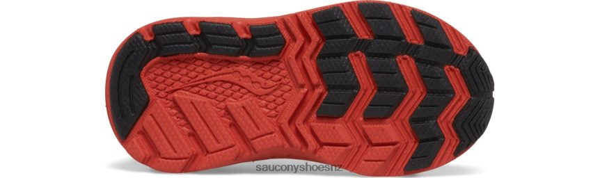 Saucony Ride 10 Jr. Sneaker TX0L64984 Neon/Black/Red