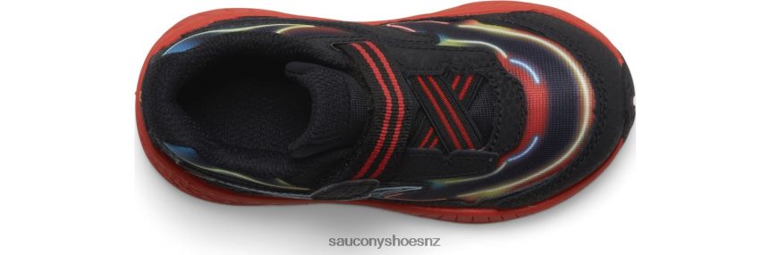Saucony Ride 10 Jr. Sneaker TX0L64984 Neon/Black/Red