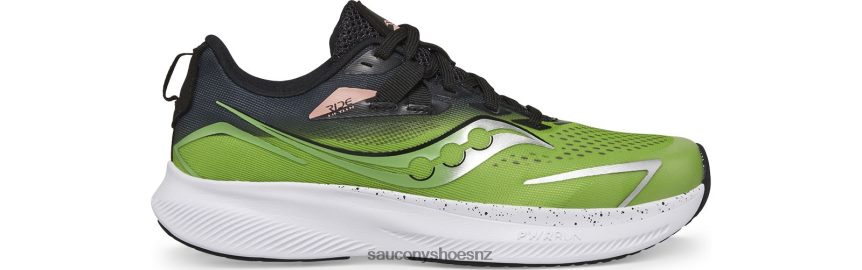 Saucony Ride 15 Sneaker TX0L641034 Black/Green