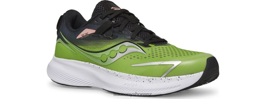 Saucony Ride 15 Sneaker TX0L641034 Black/Green