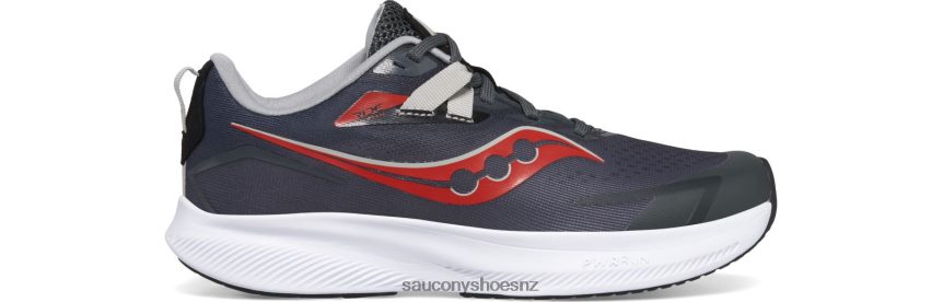 Saucony Ride 15 Sneaker TX0L641035 Grey/Black/Red