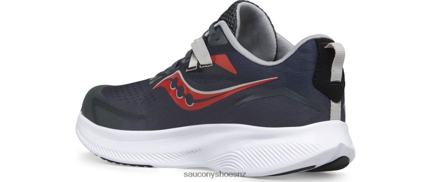 Saucony Ride 15 Sneaker TX0L641035 Grey/Black/Red