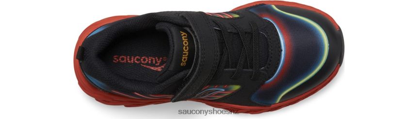 Saucony Wind 2.0 A/C Sneaker TX0L64875 Neon/Black/Red