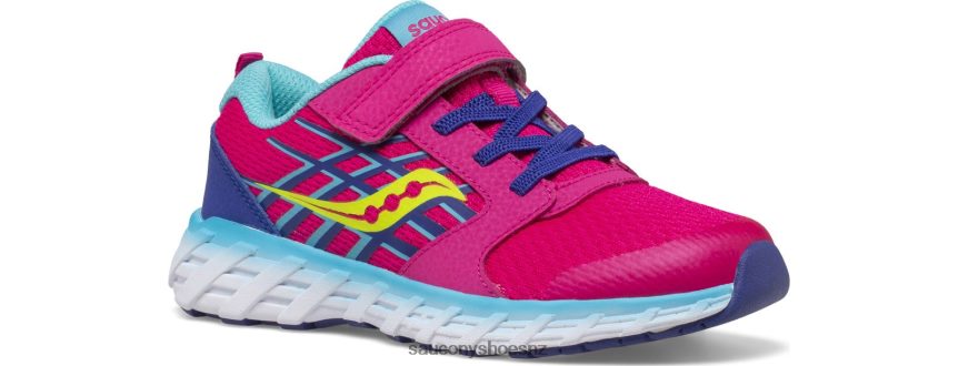 Saucony Wind 2.0 A/C Sneaker TX0L64876 Pink/Blue/Green