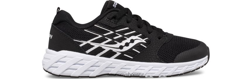 Saucony Wind 2.0 Lace Sneaker TX0L64936 Black/White